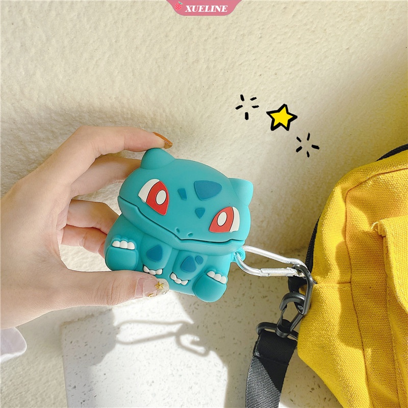 Soft Case Silikon Earphone Bluetooth Motif Kartun Pok Mon Lucu Untuk AirPods pro