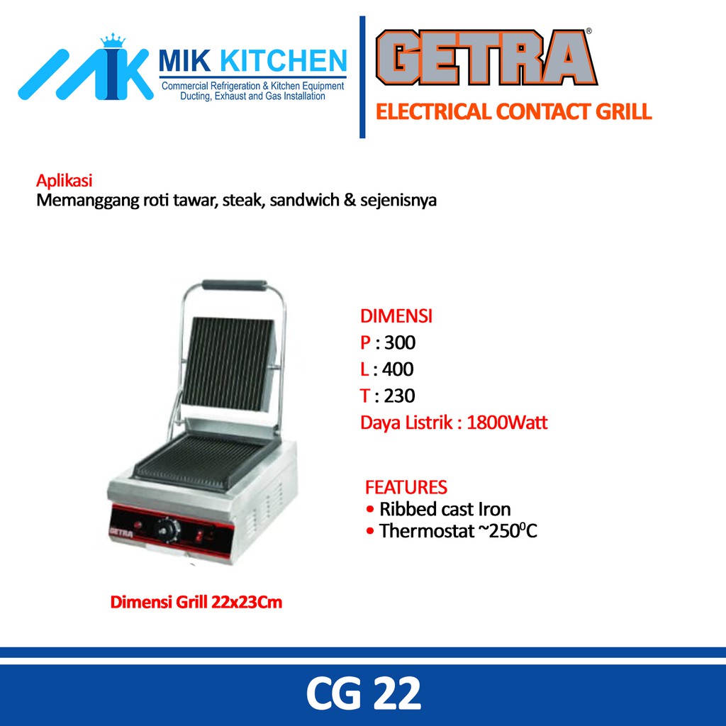 GETRA CG-22 ( Electrical Contact Grill )