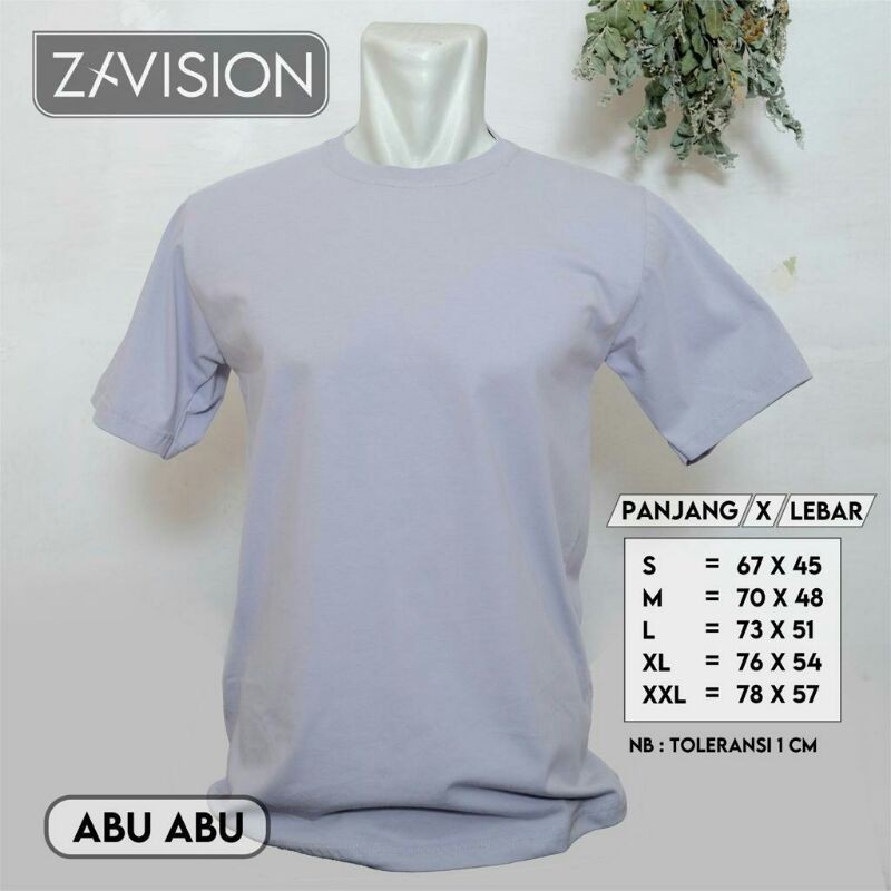 KAOS POLOS COTTON COMBED 30s PREMIUM ABU-ABU #kaospolos #combedpremium