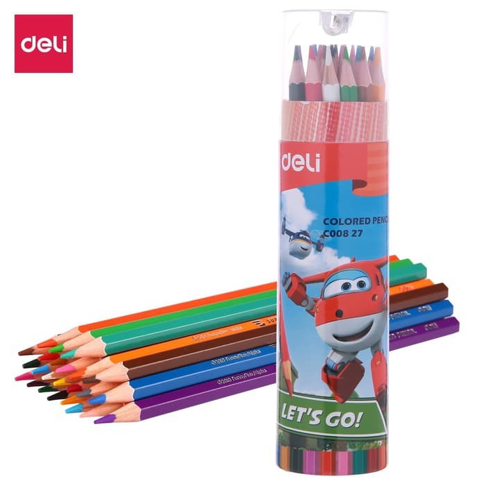 

Deli Colored Pencil (Super Wings) 24C EC00827