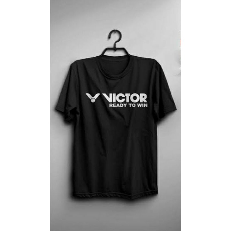 KAOS VICTOR READY TO WIN BAJU BADMINTON VICTOR BAJU KAOS COMBED 30S