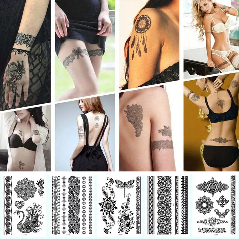 Tatto Model Hena hitam india mandala acara pernikahan