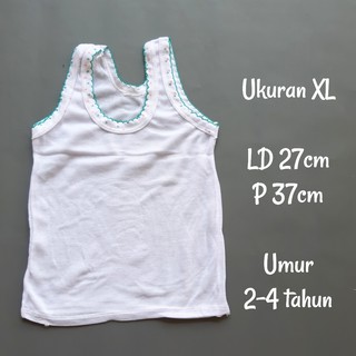 Jual LUX Singlet Putih Segala Umur Bayi 0-12 bulan / Singlet Anak 1 2 3