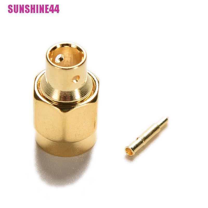 [SUN44] 5pcs SMA Male Plug Solder For Semi-Rigid RG402 0.141&quot; Cable RF Connector