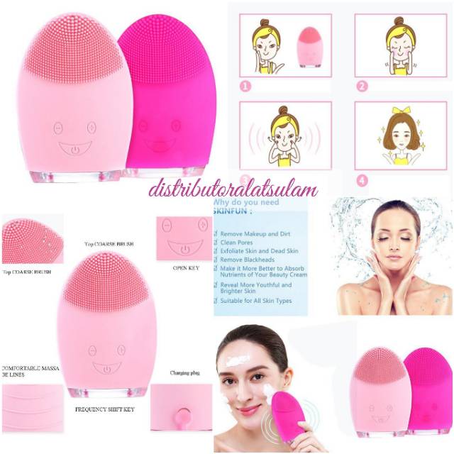 pembersih wajah elektrik / pembersih makeup Import Best seller