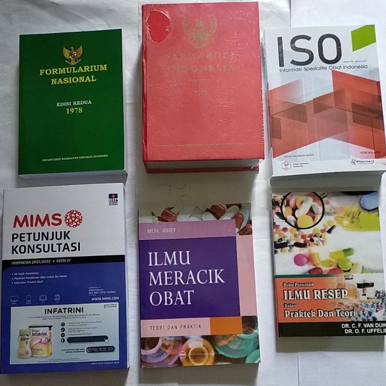 Paket 6 Buku Kefarmasian edisi Terbaru