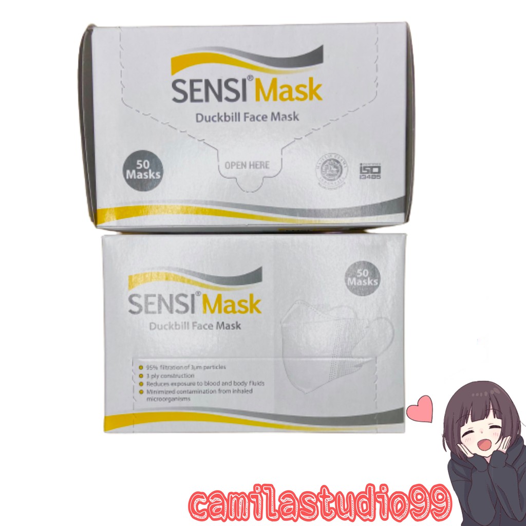 Masker Duckbill Sensi | SENSI Mask Embos 50pcs