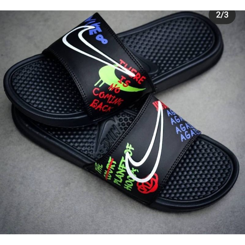 SENDAL SELOP NIKE BENASI PLANET OF HOOPS READY SIZE 39-44 FREE BOX