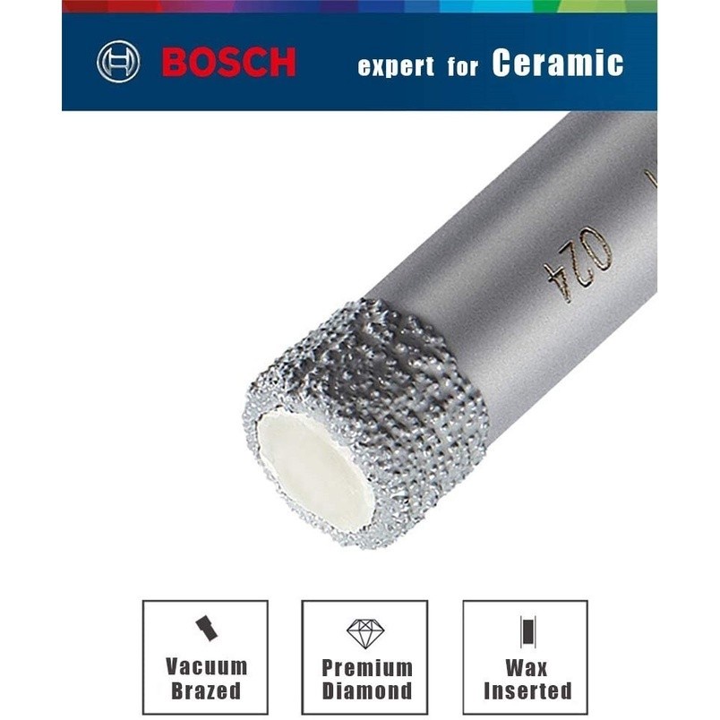 BOSCH Diamond Drill Bit Set For Ceramic Granite 6/6/8 mm (2607011626)