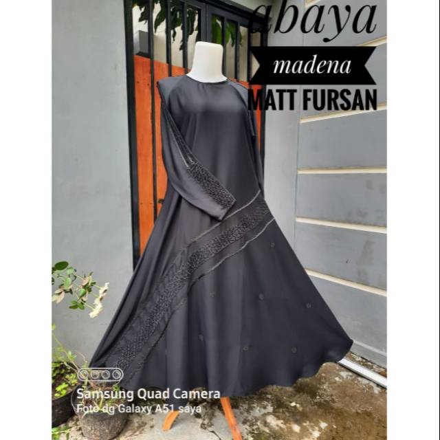 Gamishitam/jubah hitam/bajumuslimah/gamis muslimah/abayamadena/abaya hitam