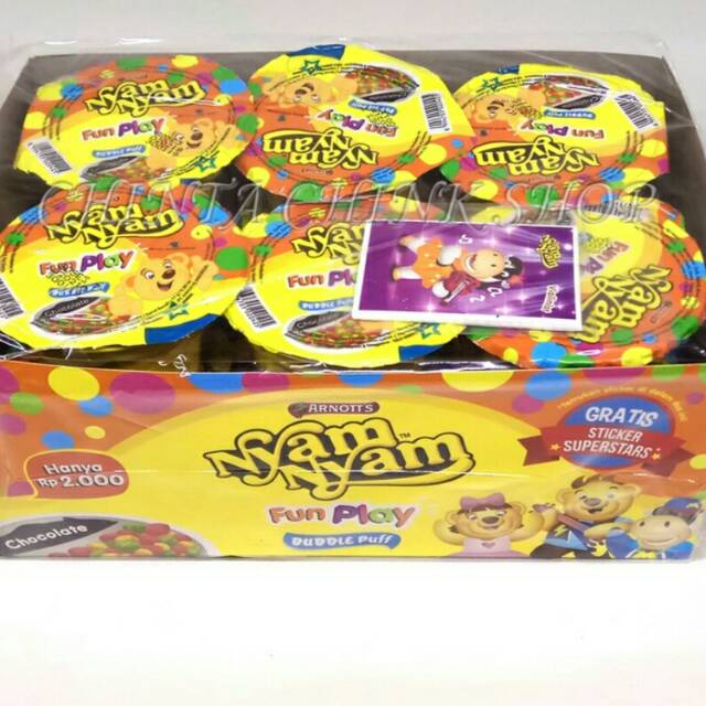 

Nyam nyam rice crispy box isi 12 pcs Rp 19.990