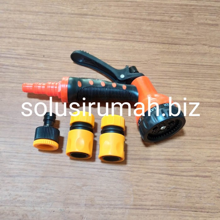 semprotan set sambungan fiting hose spray taman cuci mobil garden sela