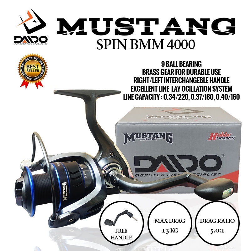 Reel DAIDO MUSTANG Spin BMM 4000 - Free Handle