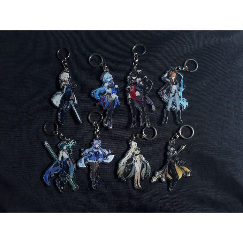 Gantungan Kunci/Keychain Genshin Impact Character 2 Sisi (Double Acrylic)