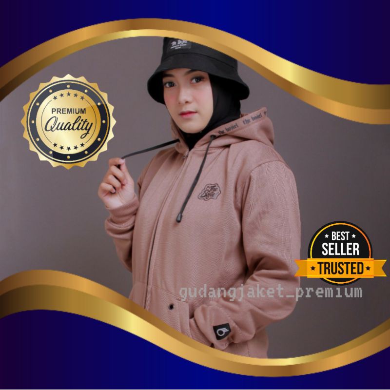 Hoodie Wanita Distro Zipper Original The Bojiel