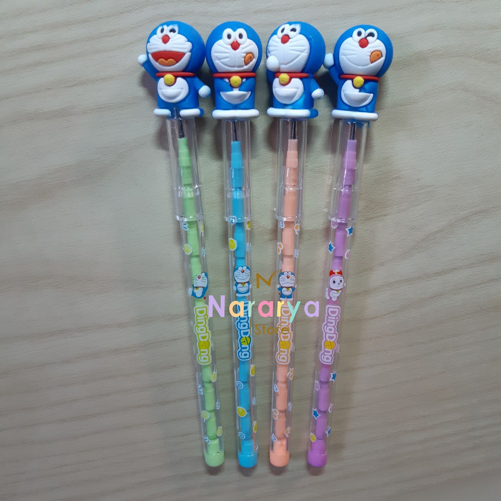 

2x Pensil Susun Doraemon / Pensil Karakter / Pensil Lucu / Alat Tulis Sekolah