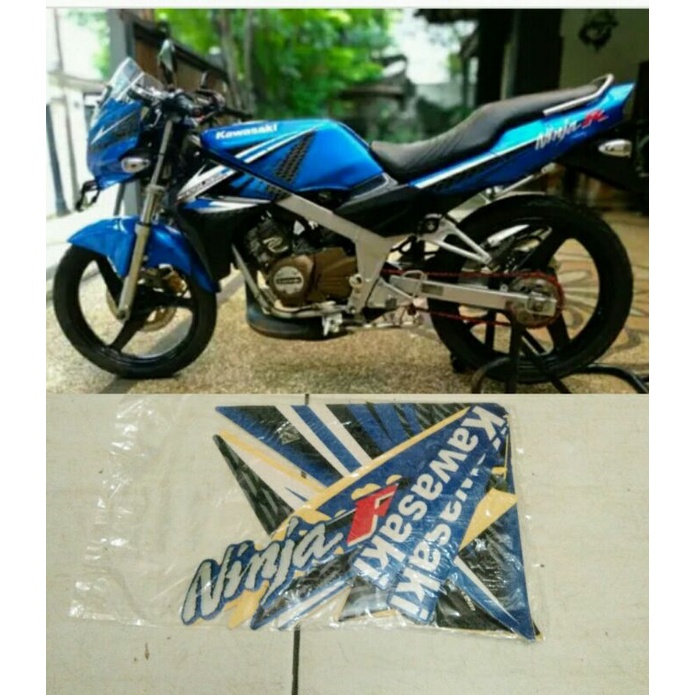 Striping stiker Ninja R 2013 biru