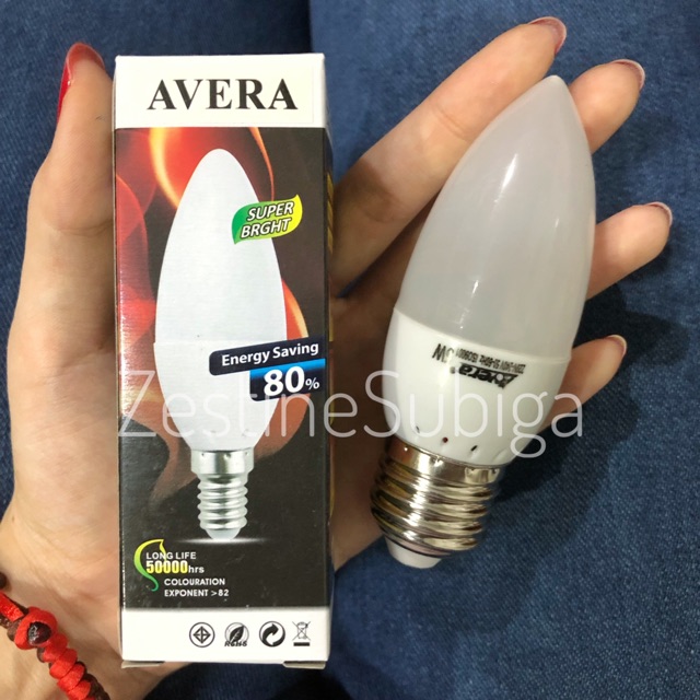 Lampu Lilin / Lampu Jambu / Lampu Mini LED e14 / e27 5Watt Maxine / Avera