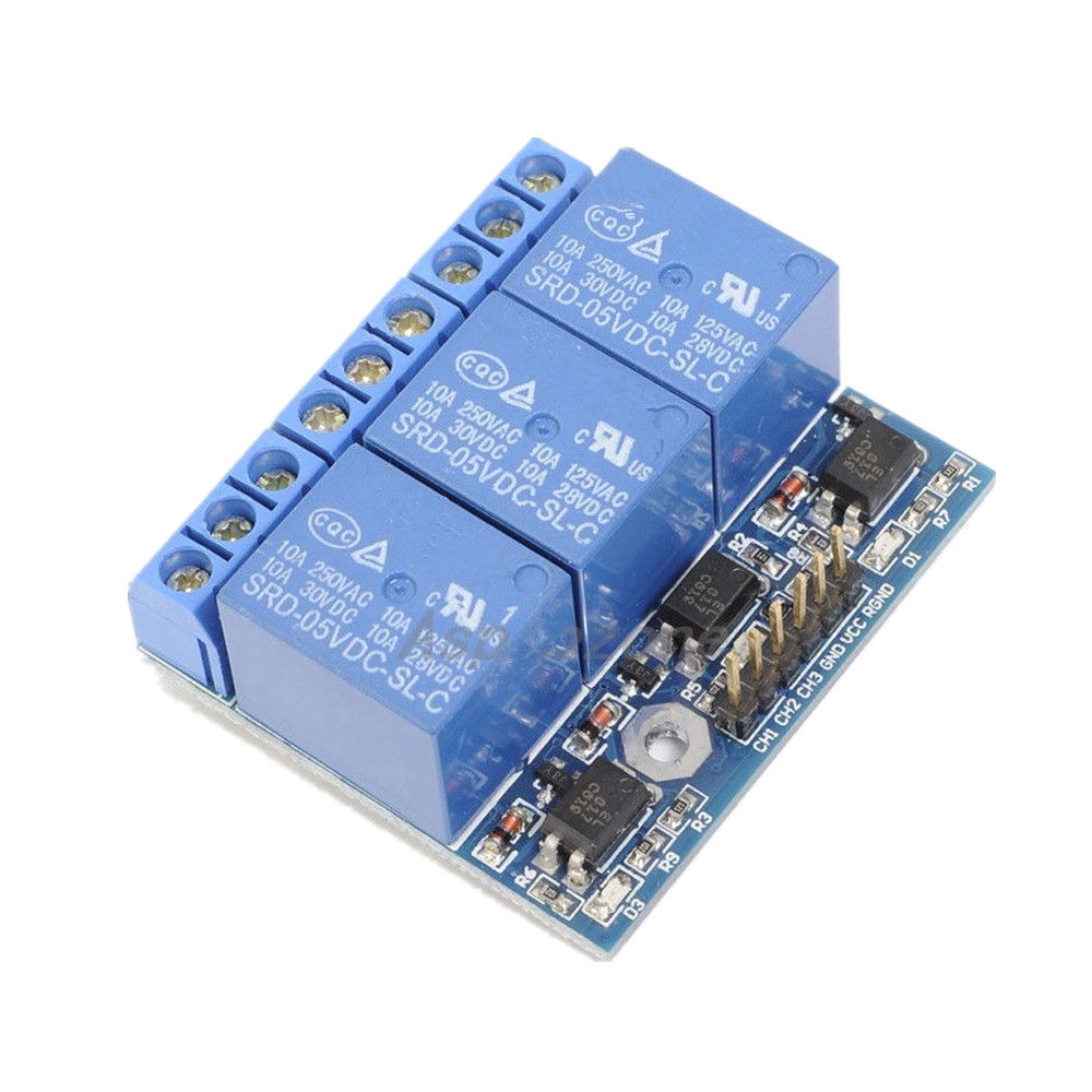 ✫〖ready to ship/COD〗✫ Modul Relay 3-Channel dengan Isolasi Optocoupler Isolation 3.3V 5V Signal