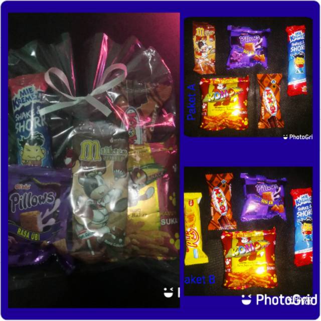 

Paket Snack/bingkisan snack ultah murah