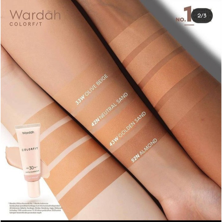 wardah colorfit matte foundation 25ml