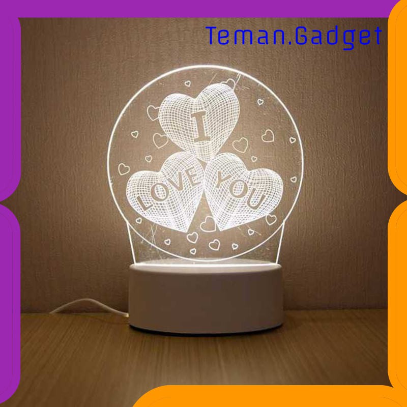 TG-DG186 SOLOLANDOR Lampu 3D LED Transparan Design - LD3200