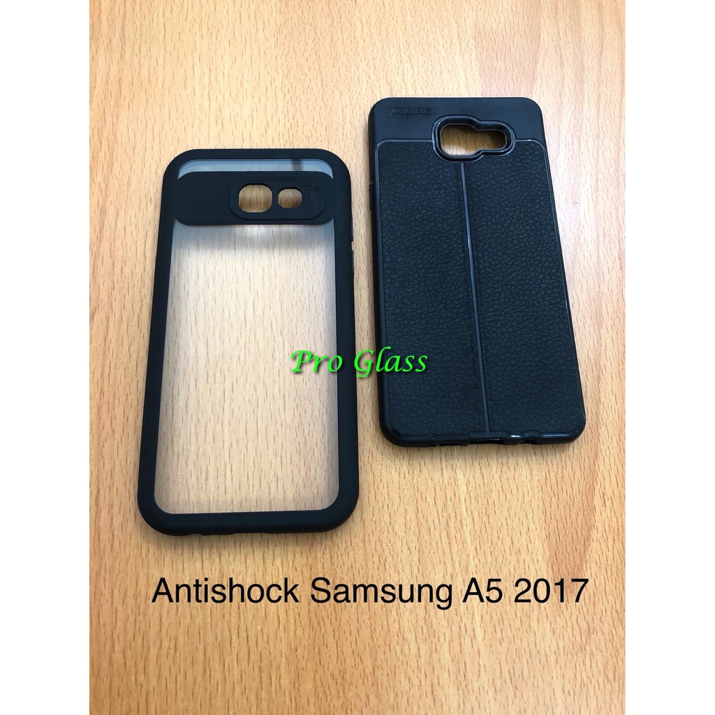 C102 Samsung A5 2017 A7 2017 Auto Focus Case Premium leather Silicon Autofocus