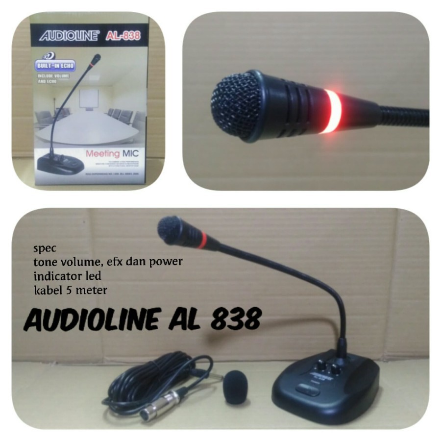 MIC MEJA AUDIOLINE AL 838 MICROPHONE CONFERENCE