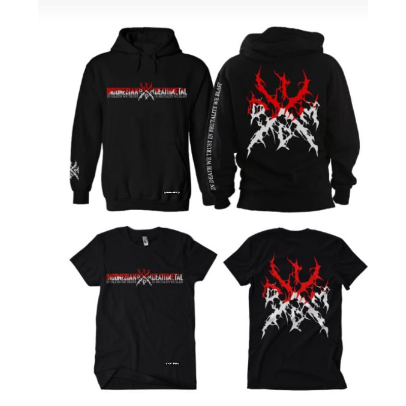 ready stock  hoodie iddm/indonesian death metal
