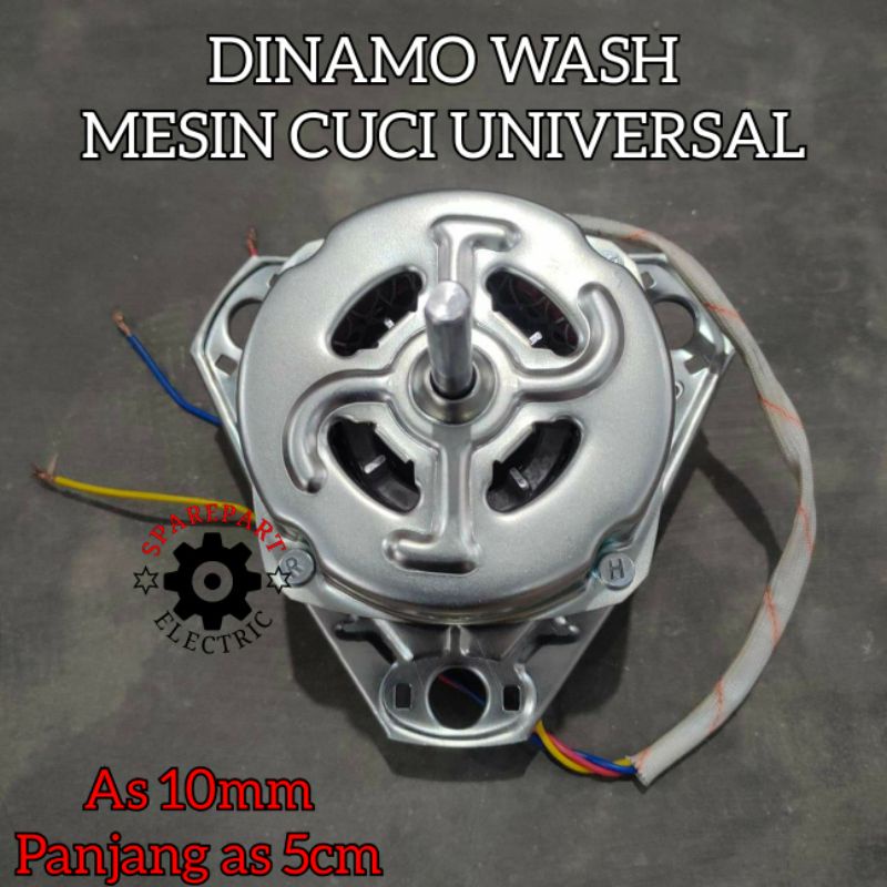 DINAMO MOTOR WASH MESIN CUCI UNIVERSAL MULTI ASLI TEMBAGA AS 10MM