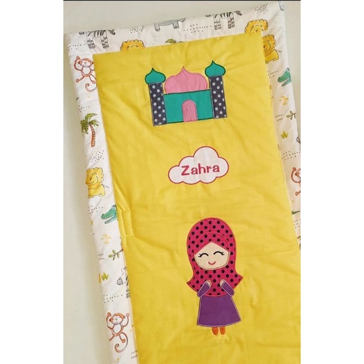 Sajadah anak Karakter custom nama