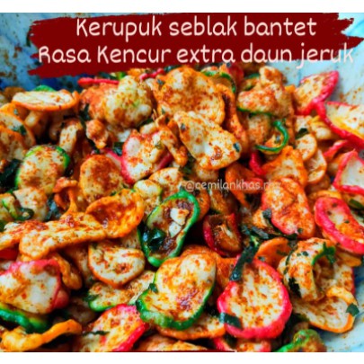 

KERUPUK SEBLAK Seblak kering pedas daun jeruk seblak kencur kerupuk seblak