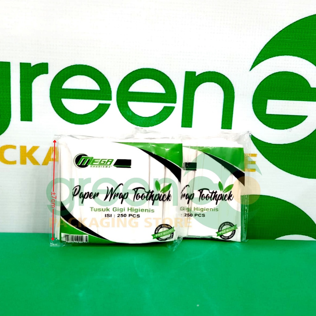 TUSUK GIGI ION STERIL MEGA ISI 250 PCS TUSUK GIGI HIGIENIS BUNGKUS KERTAS TUSUK GIGI KAYU BAMBU REFI