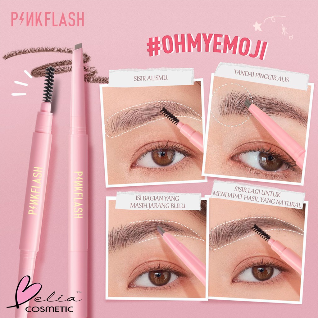 ❤ BELIA ❤ PINKFLASH Waterproof Auto Eyebrow Pencil | Pensil Alis | Eye Brow | Automatic | Pinkflash PF-E09