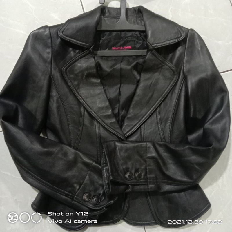 jaket kulit wanita asli kulit domba