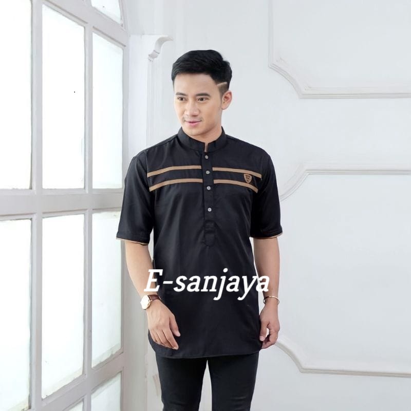 (XR) koko kurta dewasa bahan premium terbaru lengan pendek fashion muslim