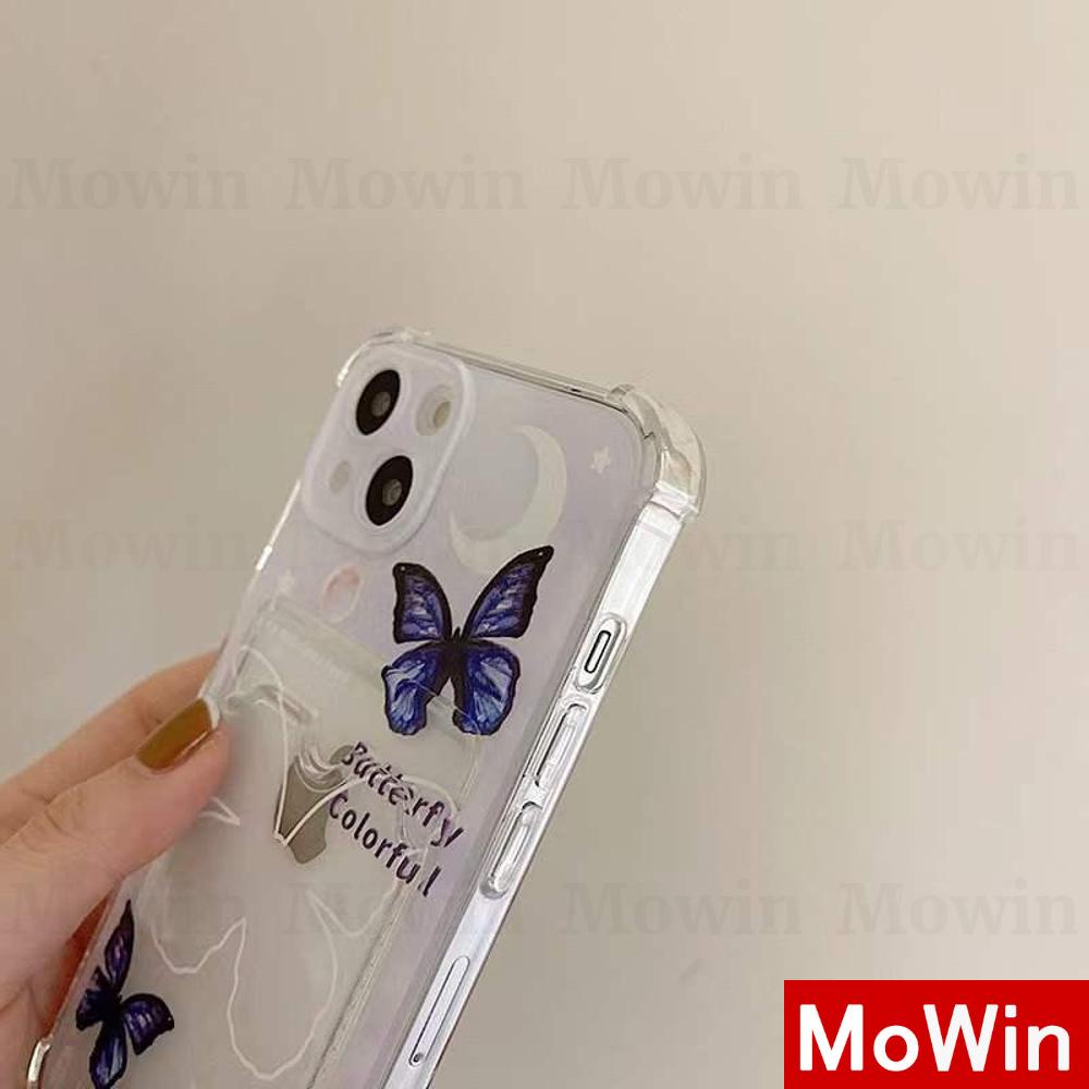 Casing Silikon Iphone 13 Pro Max 12 Pro Max 11 Pro Max 7 Plus Xr Xs Max Shockproof Motif Butterfly Moon