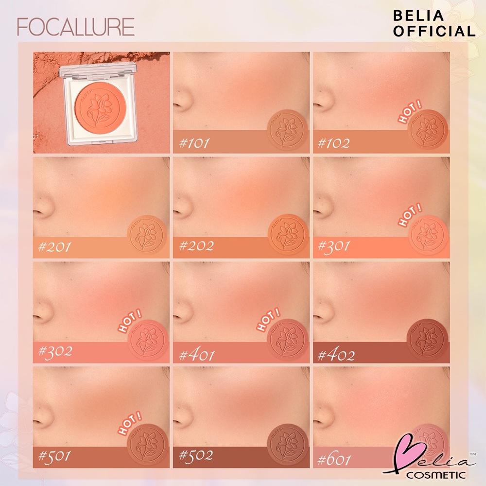 ❤ BELIA ❤ FOCALLURE Perfection Velvet Blush FA235 | Blush On | Powder Blush | BPOM