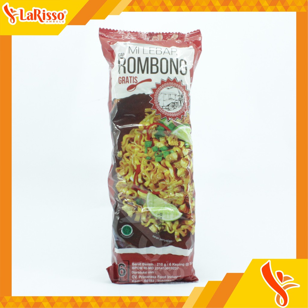 

MIE LEBAR CAP ROMBONG GRATIS SENDOK 210GR