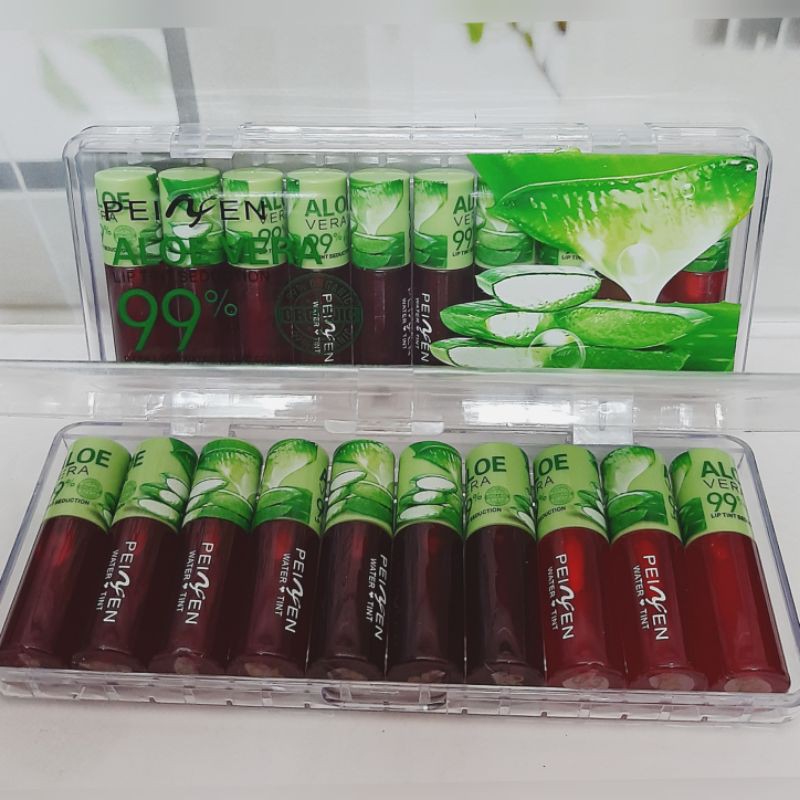 NEW LIPTINT PEIYEN PEINFEN ALOEVERA MOISTURIZING LITTLE LIPSTICK WATER LIP TINT ALOE VERA
