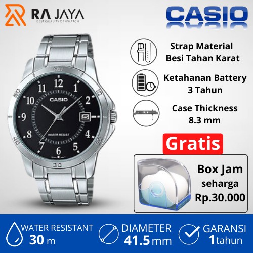 CASIO Jam Tangan Casio Pria General Analog Man MTP-V004D-1BUDF/MTP-V004D-1BUDF/MTP-V004D