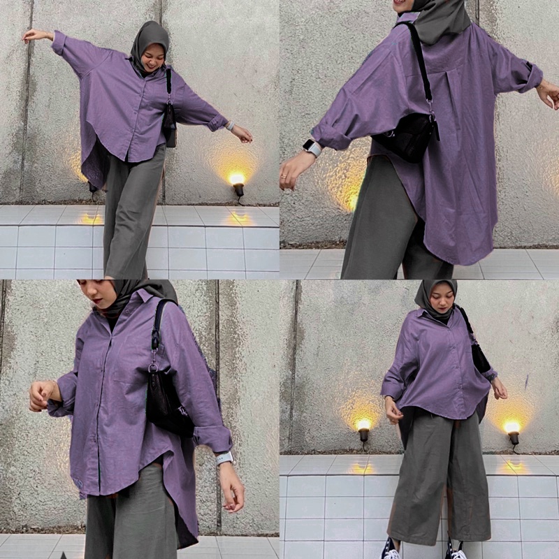 Kemeja Wanita Linen Oversize Olivia Shirt Linen Pocket / GEA TOP Kemeja Linen Oversized Shirt Kemeja Oversize Linen Wanita | Atasan Wanita Lengan Panjang