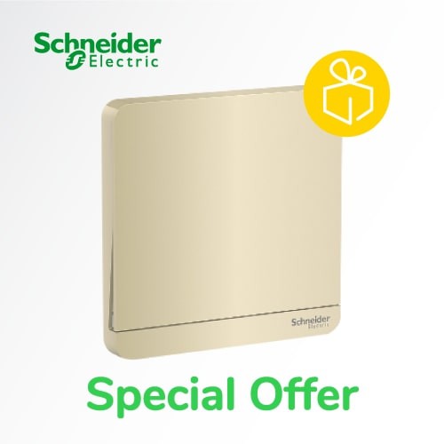 Schneider Electric AvatarOn Saklar Lampu Engkel Hotel 1 Gang 2 Arah