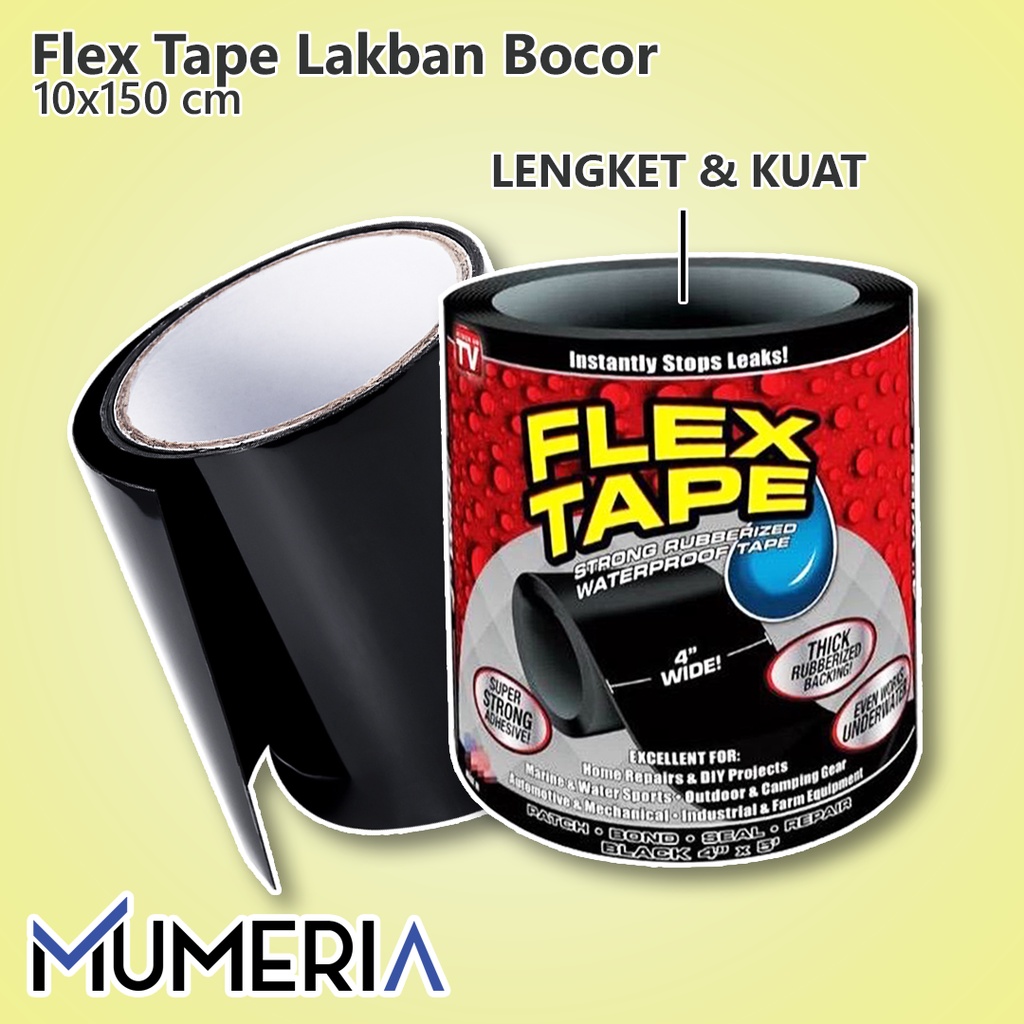 Flex Tape -Isolasi Ajaib Super Kuat Rubberized WaterProof