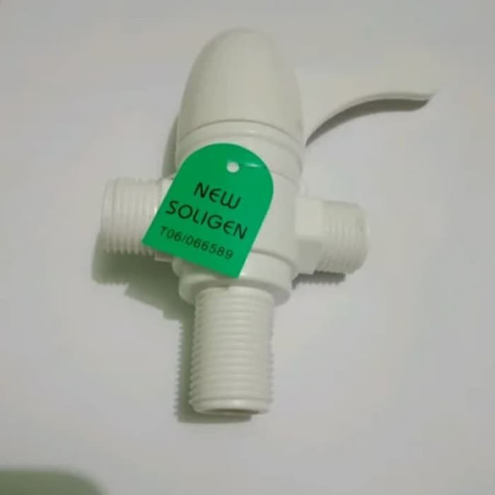 Stop Kran Cabang murah Plastik Soligen - Kran Shower Double Tee engkol