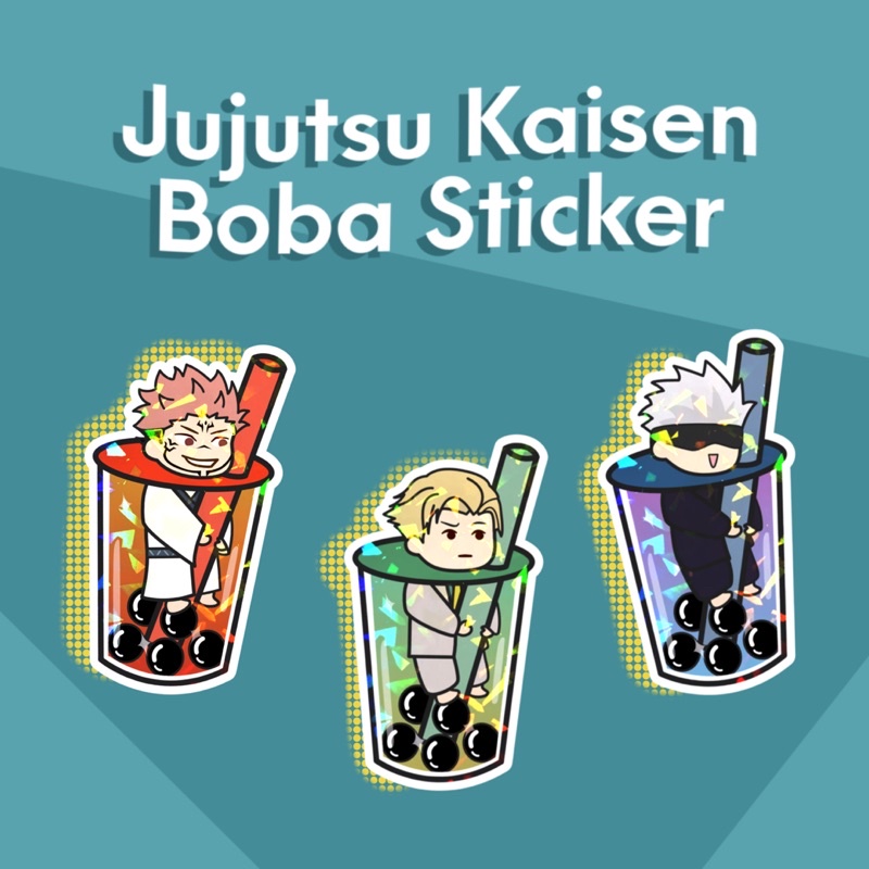 Jujutsu Kaisen Boba Stickers