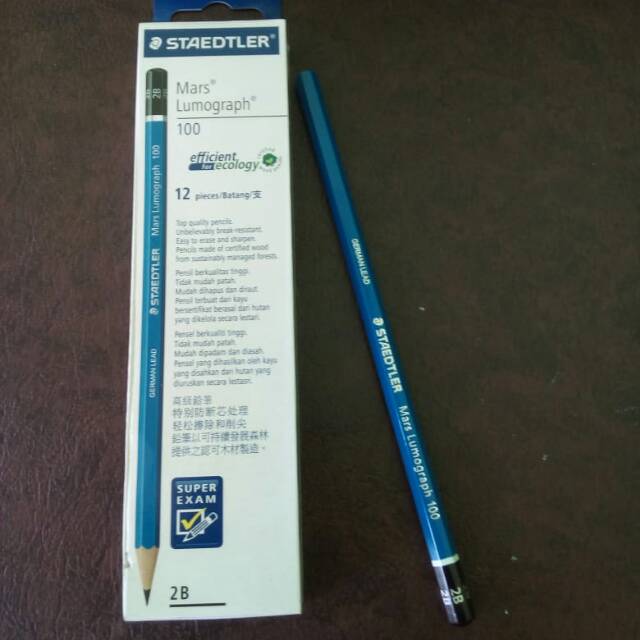 

Pensil 2B hitam pekat staedtler