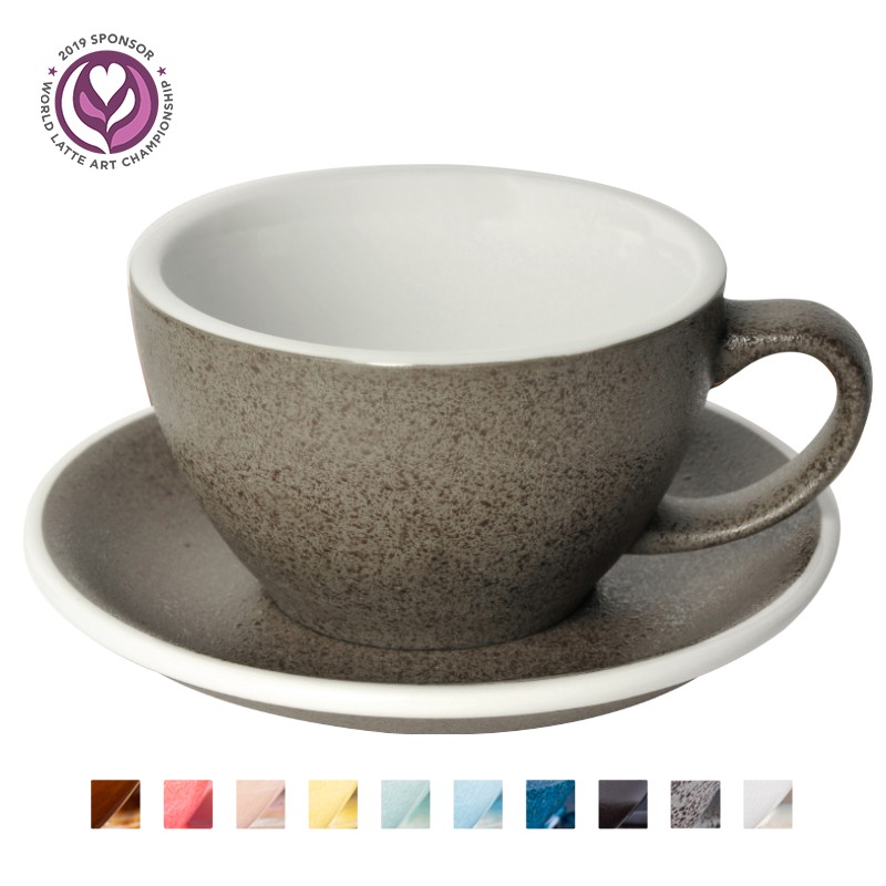 

LOVERAMICS EGG 300ML CAFE LATTE CUP & SAUCER (POTTERS COLOURS)
