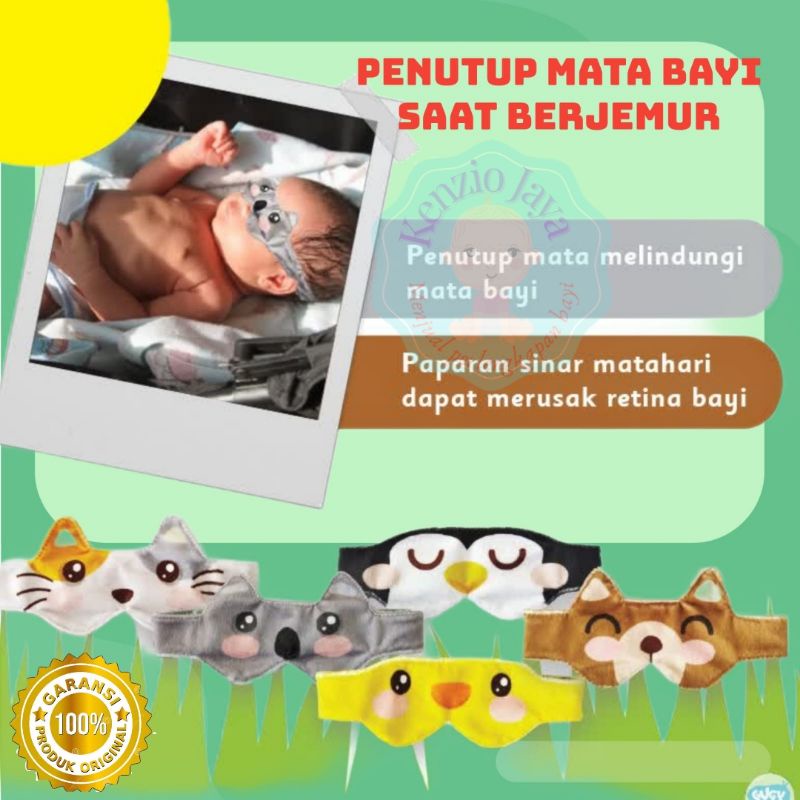 pelindung mata jemur bayi motif