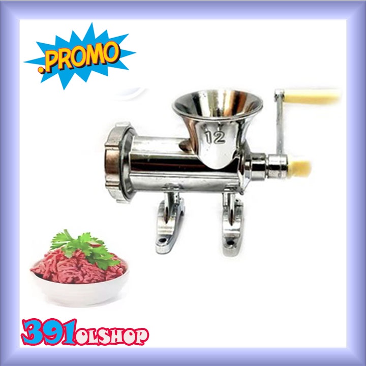 Penggilingan Daging Manual No-12 Gilingan Daging Serbaguna Bergaransi